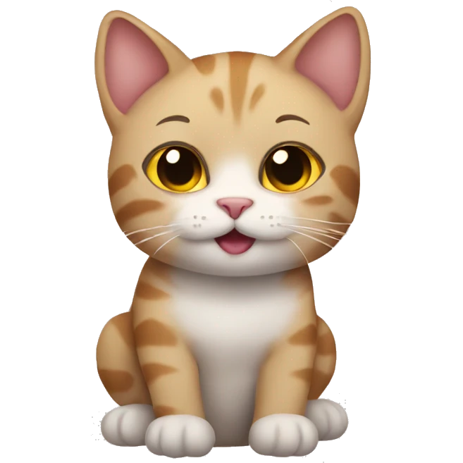 cat doing cute fave emoji