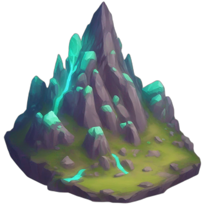 alien mountain creature scifi roguelike rpg style inspired by slay the spire digital art emoji