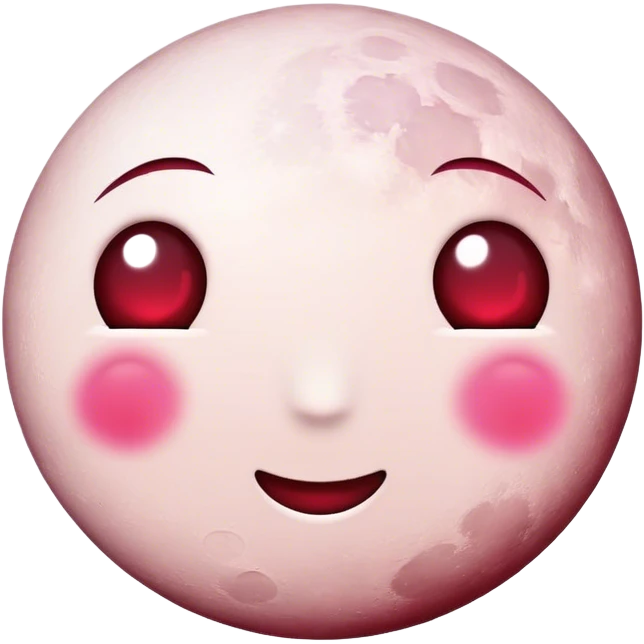 burgundy moon emoji