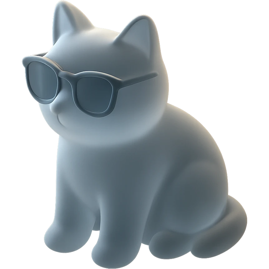 Cat wearing sunglasses emoji