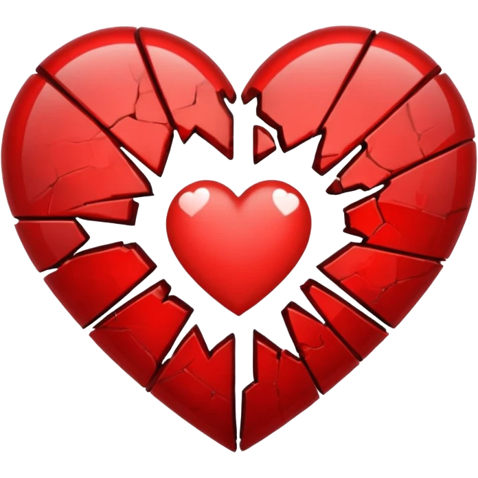 shattered heart emoji