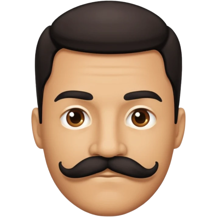 mustache man,Big black mustache. emoji