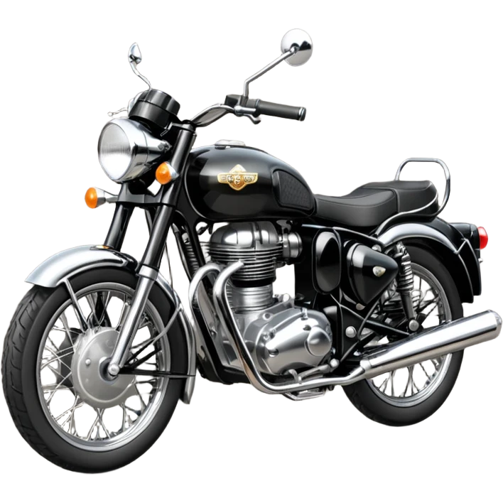 Black Royal Enfield  emoji