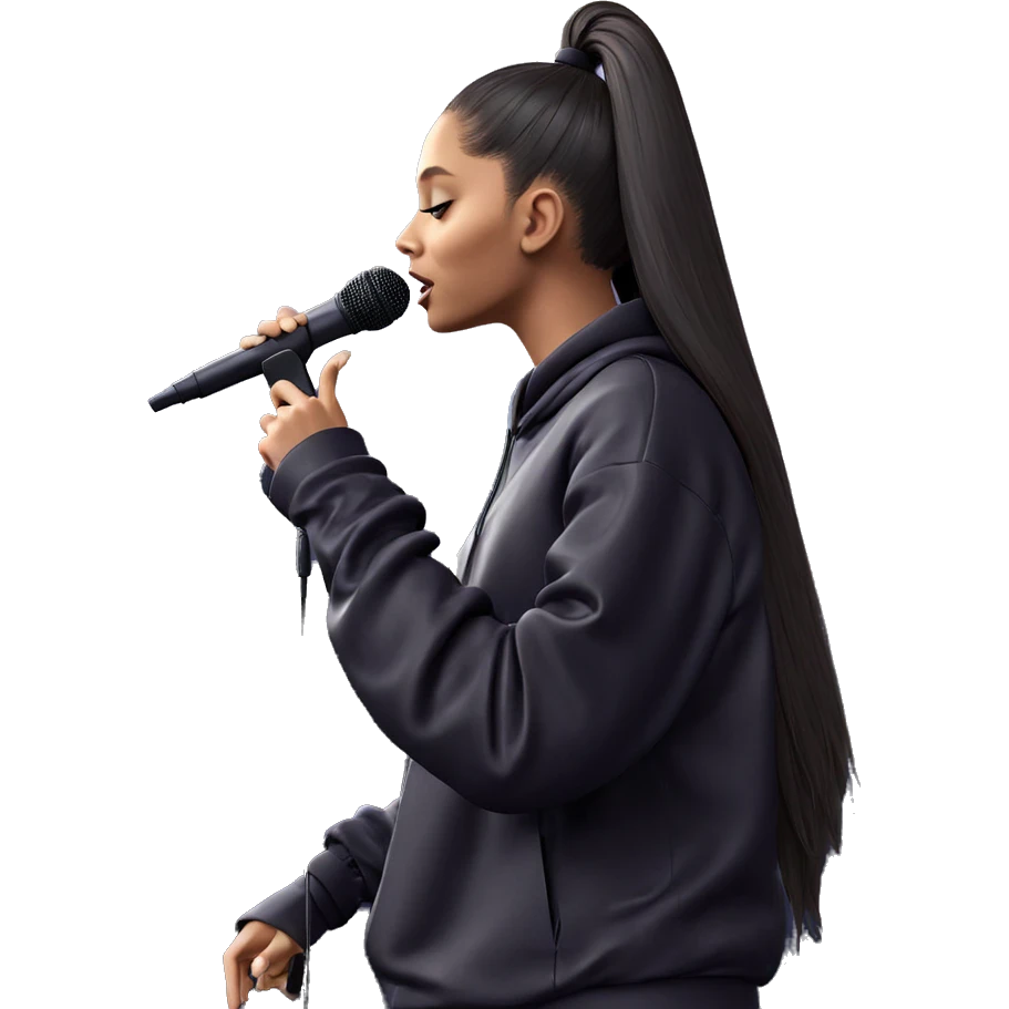 girl singing with microphone emoji