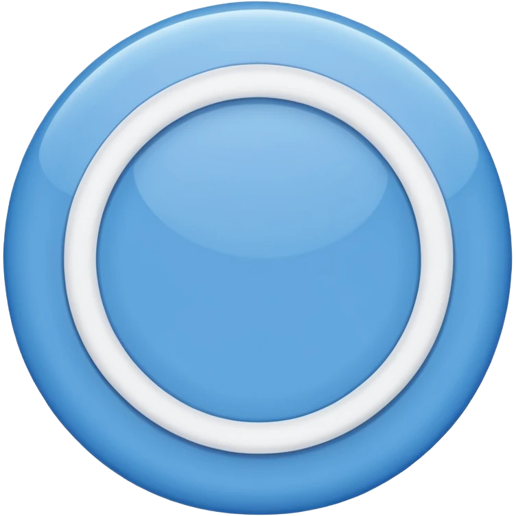 A blue circle with a small white ✅  inside emoji