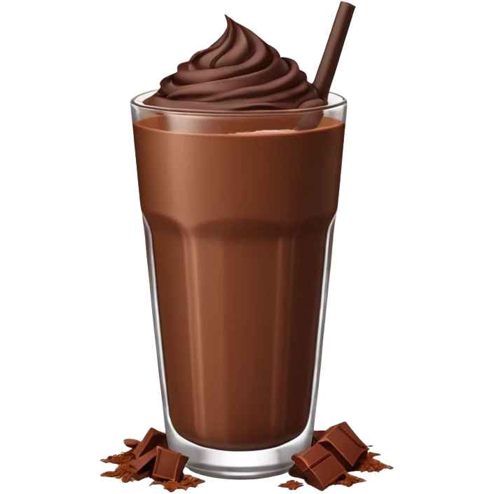 chocolate smoothie show emoji