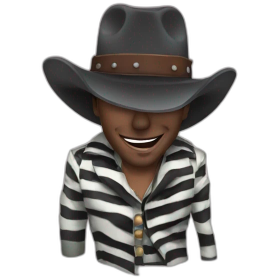 Beeteljuice with cowboy hat emoji