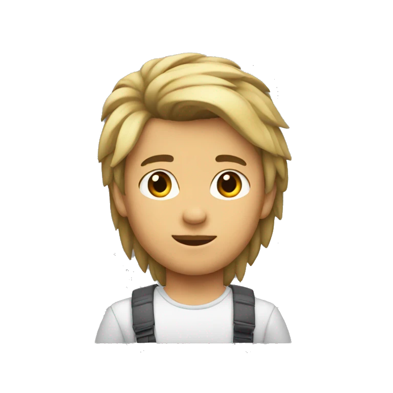 NIÑO MORENO CON MULLET emoji