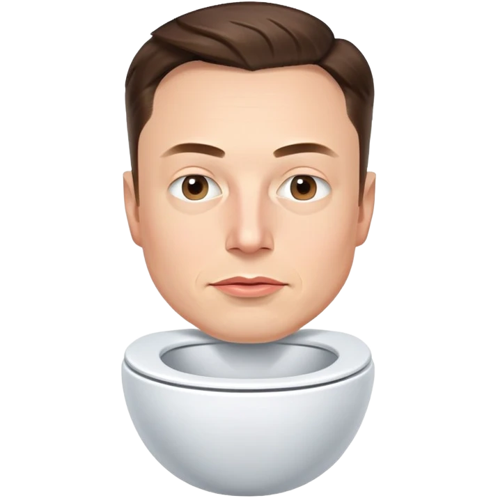 Skibidi toilet Elon musk emoji