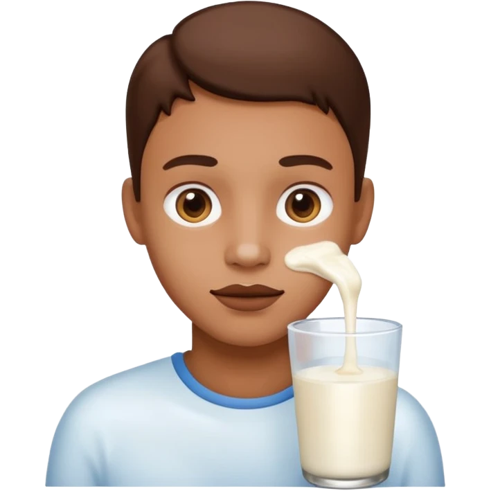 milk on black face emoji
