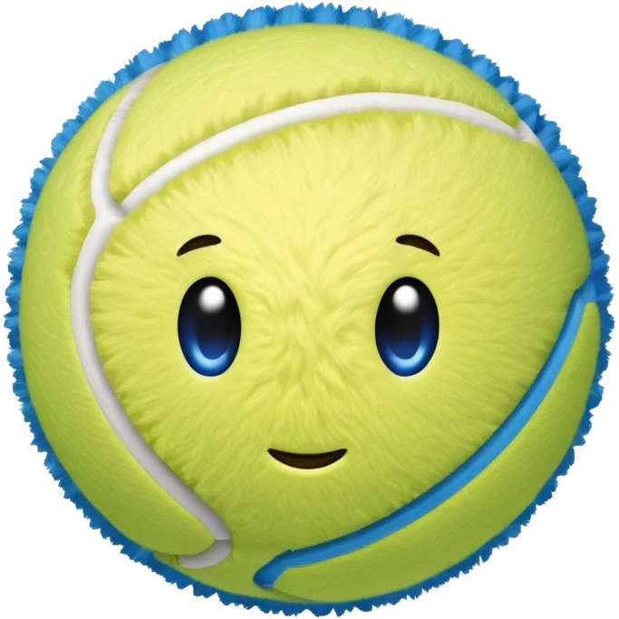 full blue tennis ball emoji