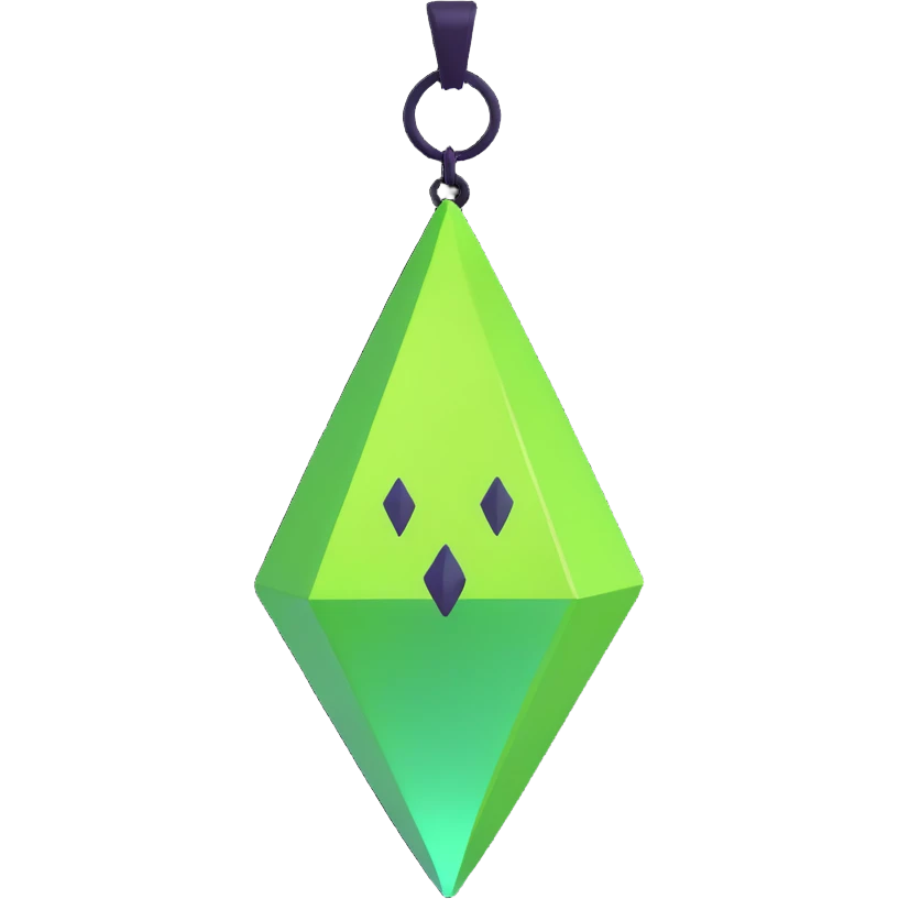 Sims character with green plumbob emoji