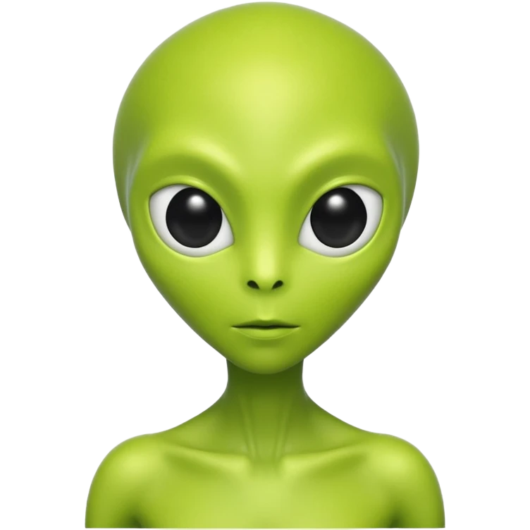lime green alien emoji