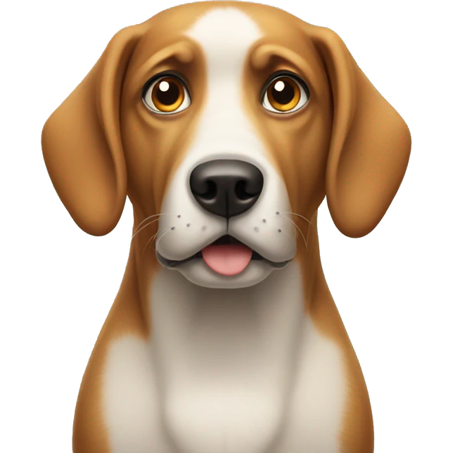 Dog looking confused  emoji