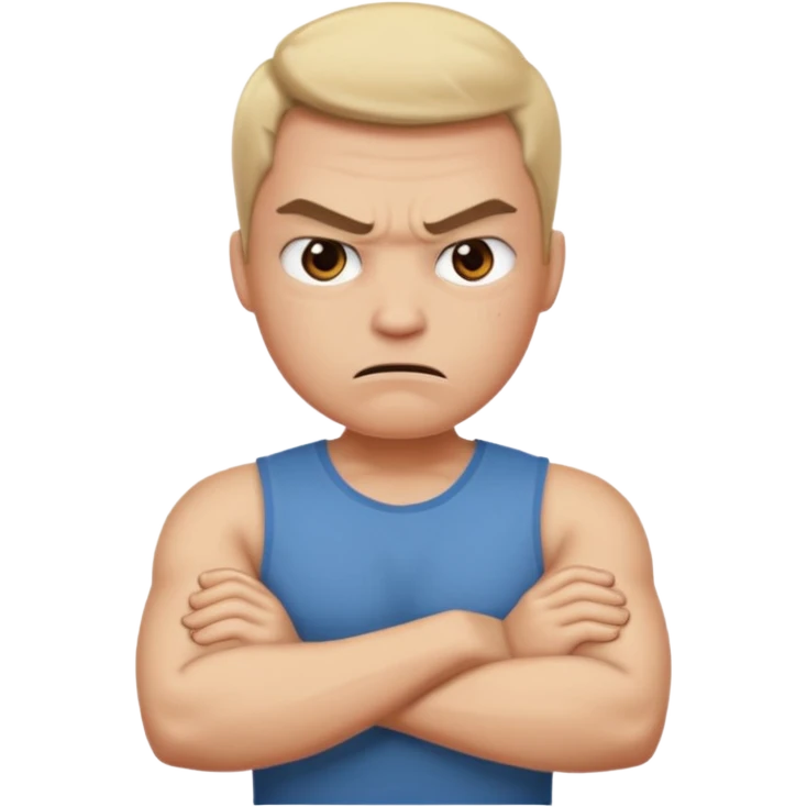 angry face with arm crossed  emoji