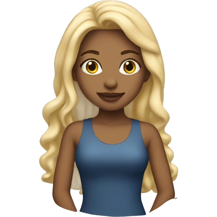Blonde girl in New York City  emoji