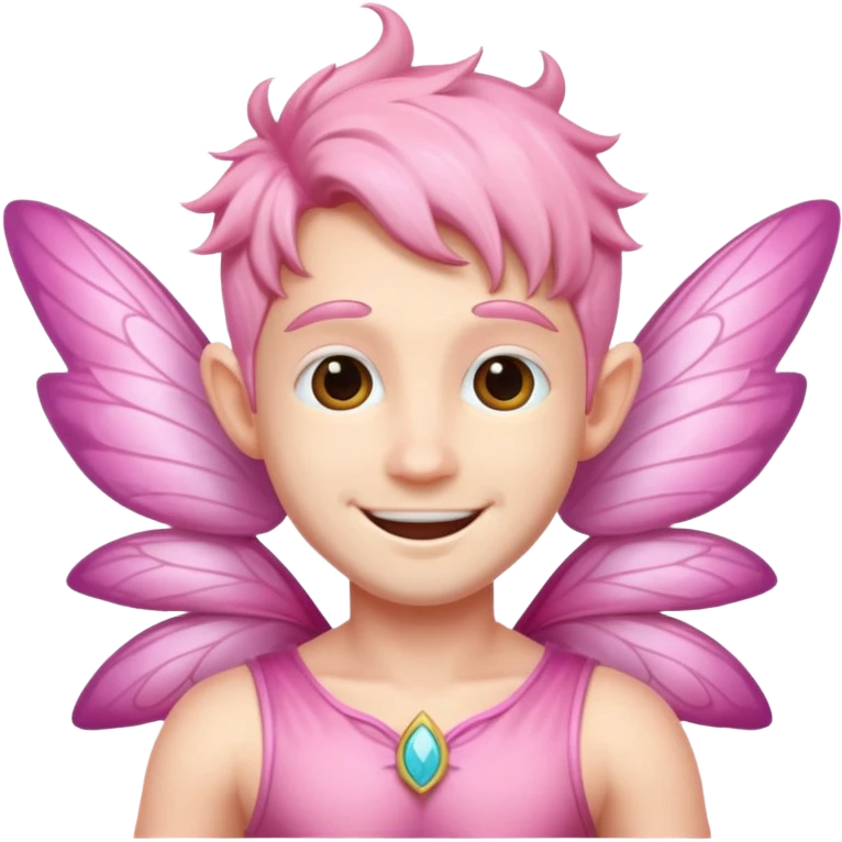 pink male fairy emoji