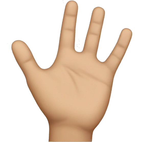 Right hand doing an L shape emoji