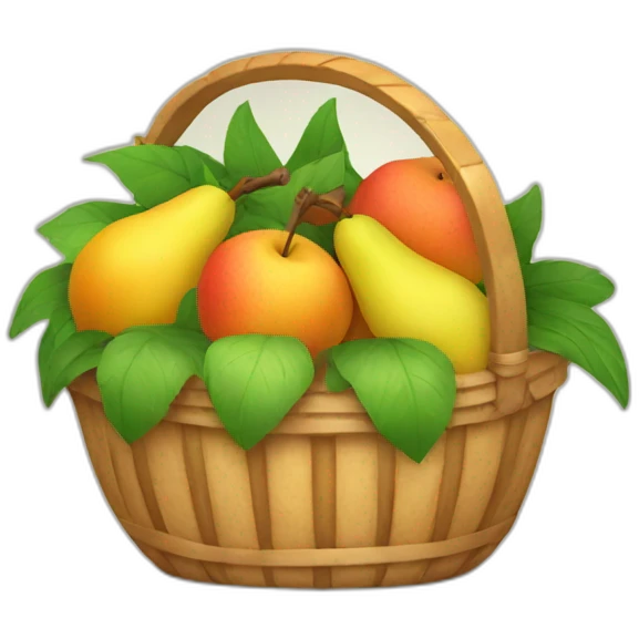 Fruit basket emoji