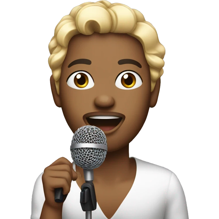 Singer with microphone  emoji
