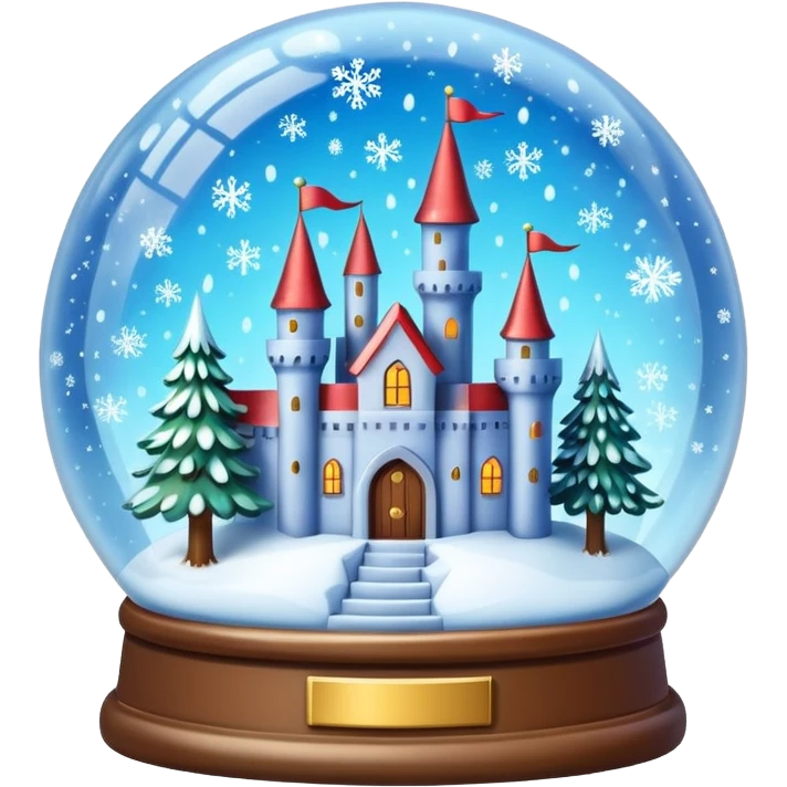 snow globe winter fantasy emoji