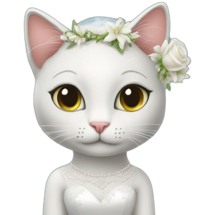 loving cat bride emoji
