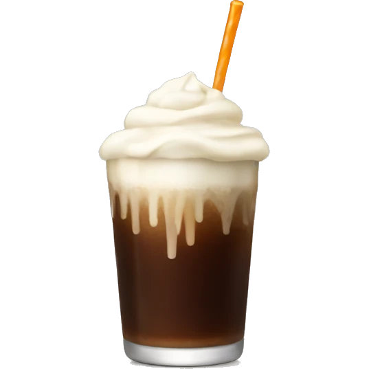 Root beer float emoji