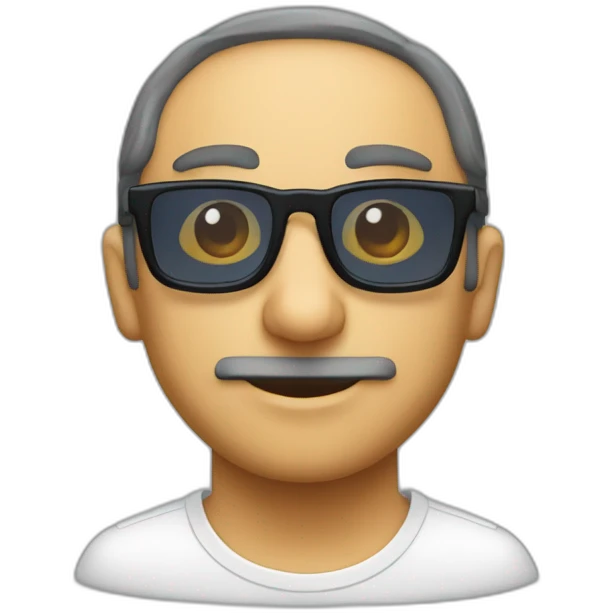 Zemmour avec des lunettes de soleil pixel emoji