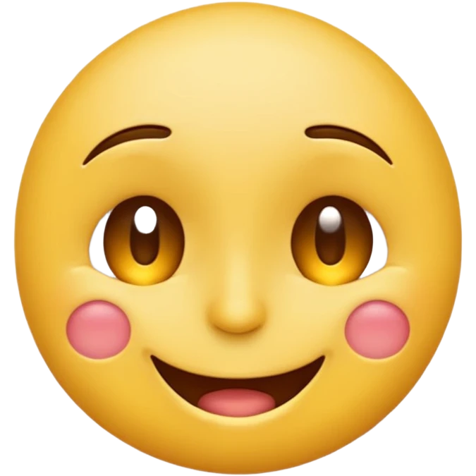 smiling emoji, one eye squinting as if twitching emoji