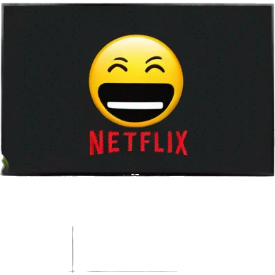 netflix om screen on a modern tv emoji