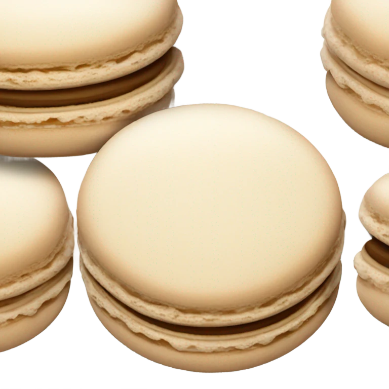 Beige macarons emoji