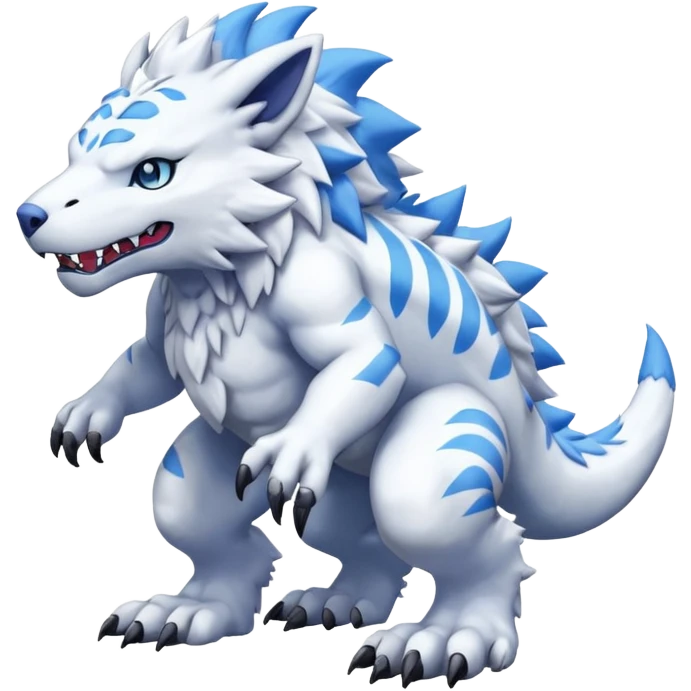 Garurumon (full body) emoji
