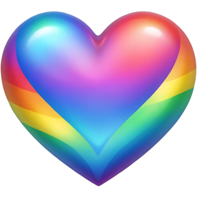 Rainbow heart emoji