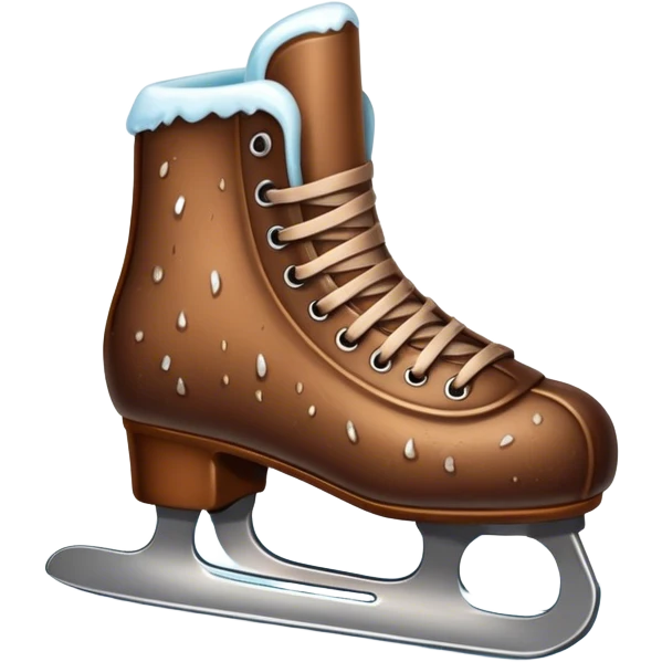 Poop ice skating  emoji