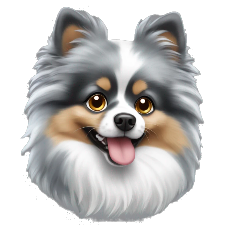 blue merle pomeranian emoji
