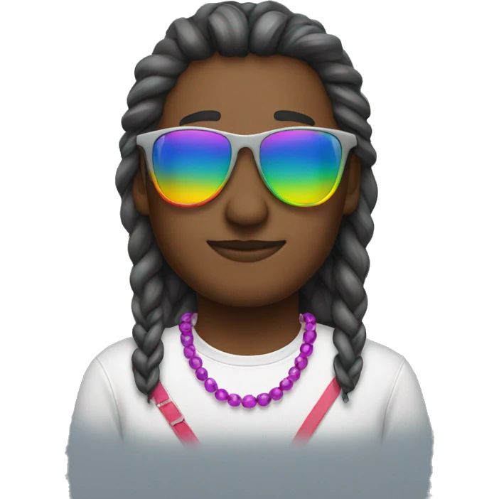 wear rainbow shades emoji