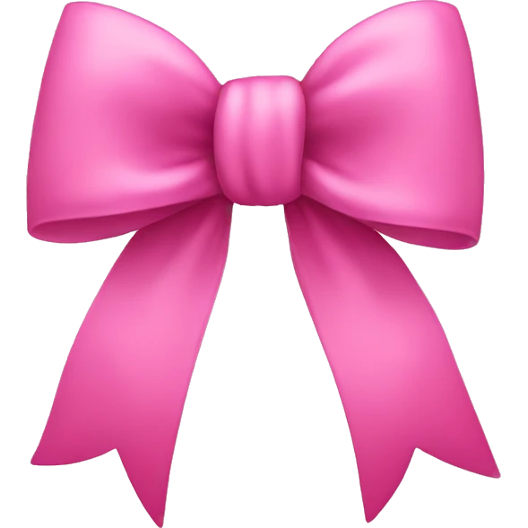 pink bow emoji