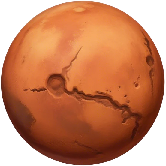 Planet Mars emoji