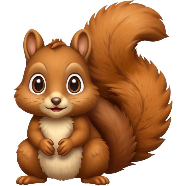 a cute squirrel with big eyes emoji