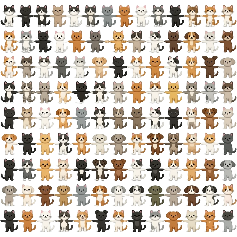 1000 little cat 10000 little dog hook up emoji