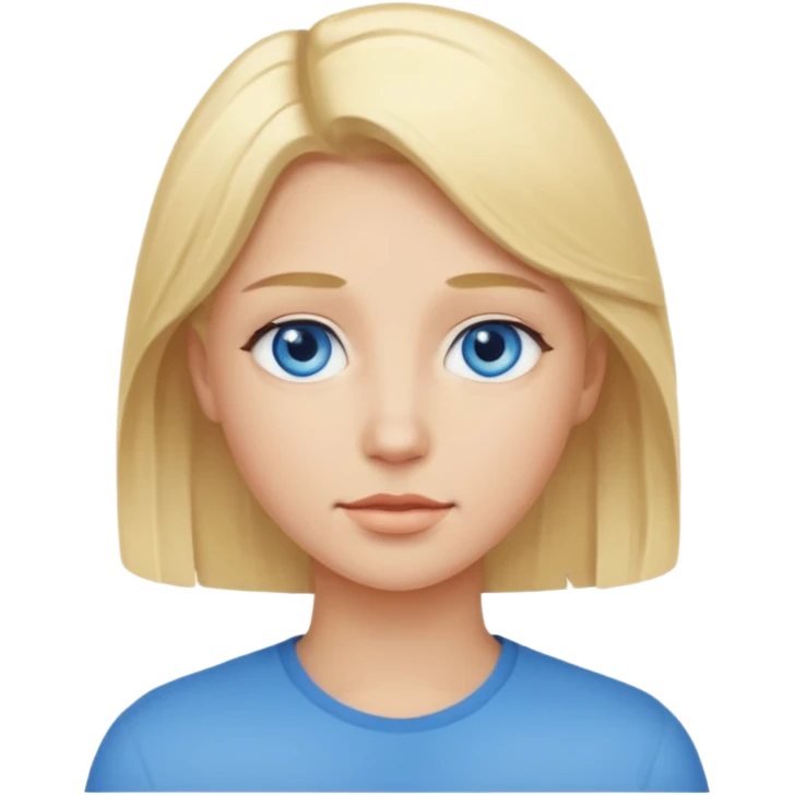 Blonde hair blue eyes emoji  emoji