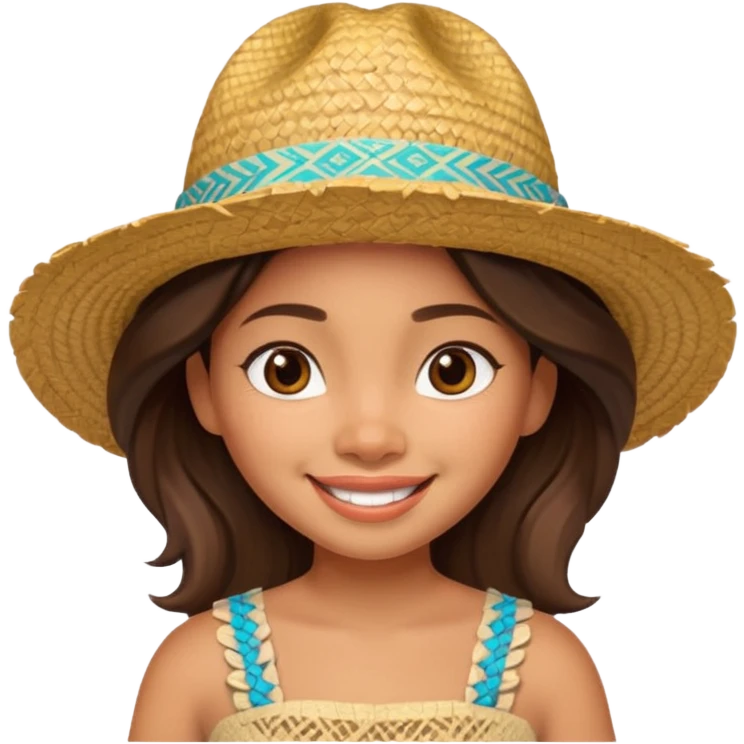 Moana wear hat emoji