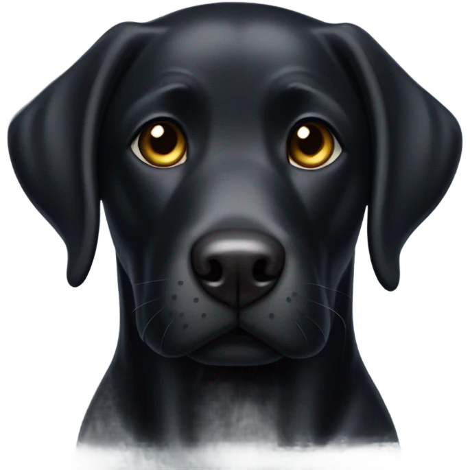 Black Labrador  emoji