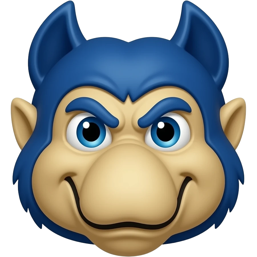 Duke blue devil mascot emoji