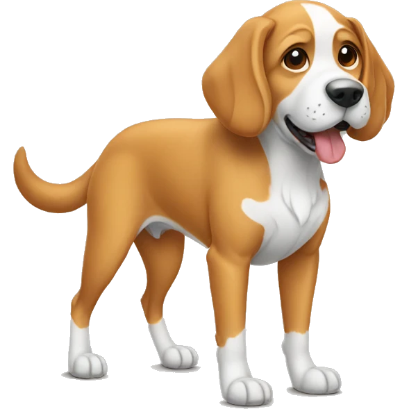 Dog wearing shoe emoji