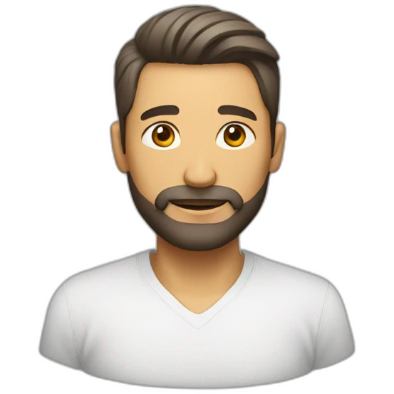 homme avec une coupe au bol emoji