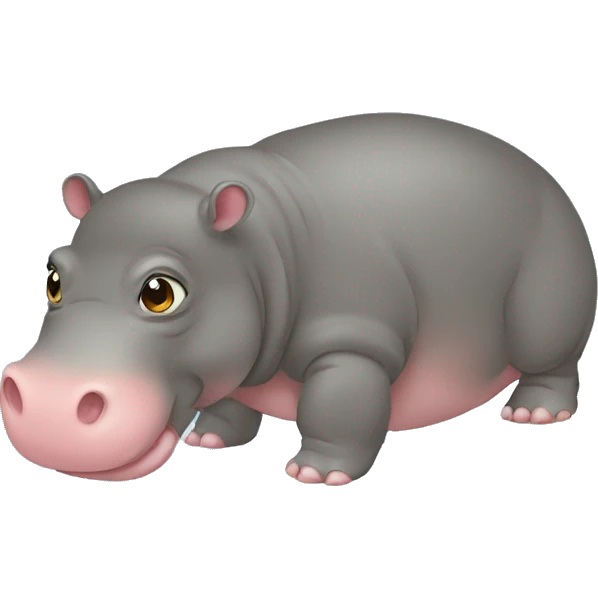 Hippopotame bébé emoji