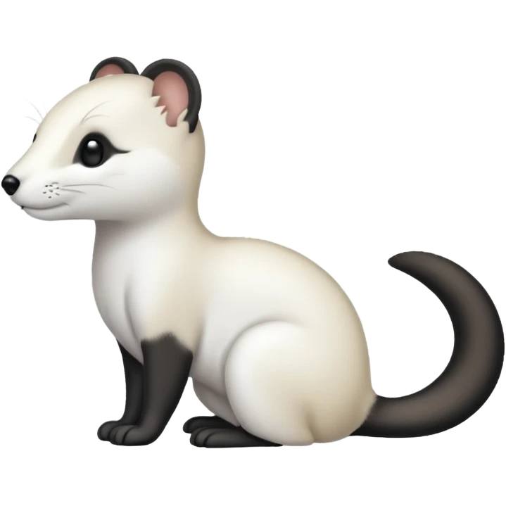 Emoji hermine du drapeau breton. Ne modifie par le design, je veux juste l'hermine en noir. Je te parle du petit symbole emoji