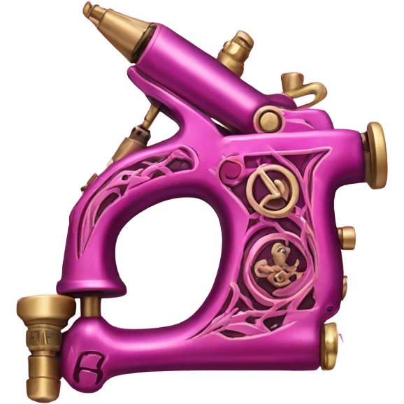 Pink tattoo machine emoji