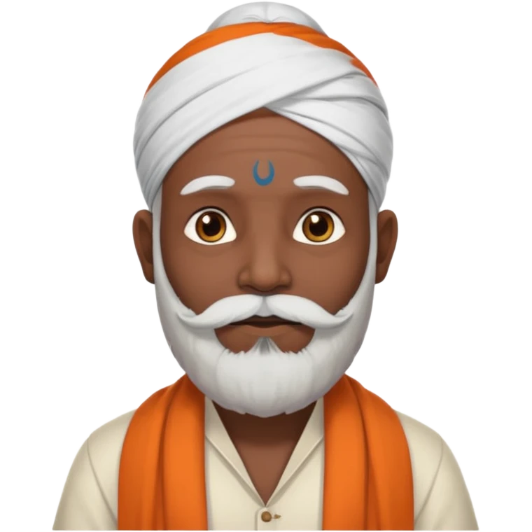 indian pandit having tuppi visibale emoji